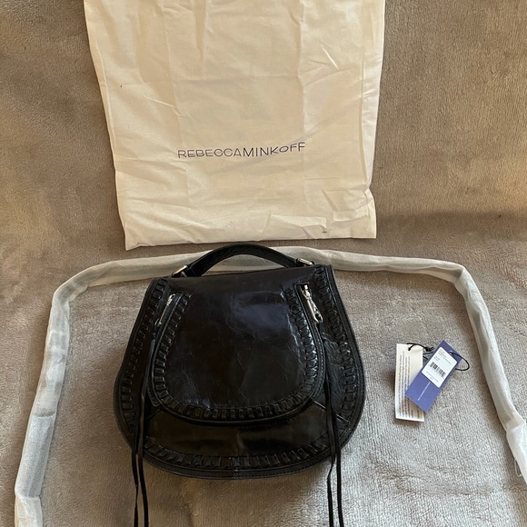 Rebecca Minkoff vanity saddle bag in black - Picture 3 of 9